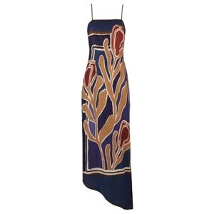 Sancia Pivoine Avinta asymmetrical maxi dress